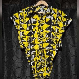 Men's Yellow Graphic Shirt